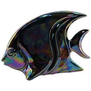 Vintage Vanguard Accents Blue Iridescent Fish XLarge  EUC‎